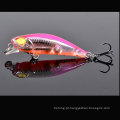 Isca Minnow 42mm 2.8g Iscas pesadas com bolas de aço móveis e olhos de peixe em 3D realistas